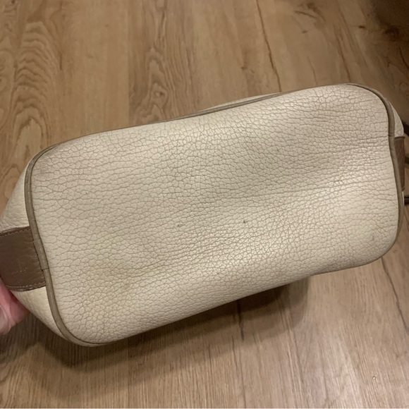 Vtg Dooney & Bourke Cream Bucket Leather‎ Bag - Picture 6 of 7